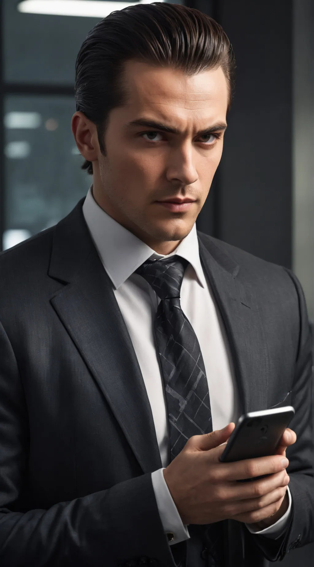 ai character: The Irritable Tech Mogul background