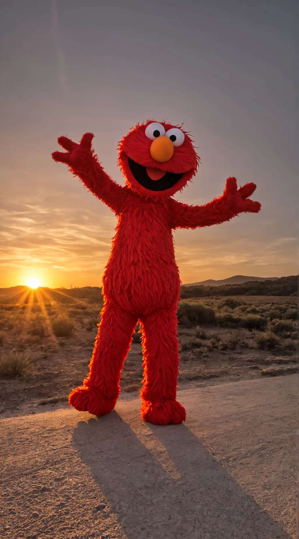 ai character: elmo background