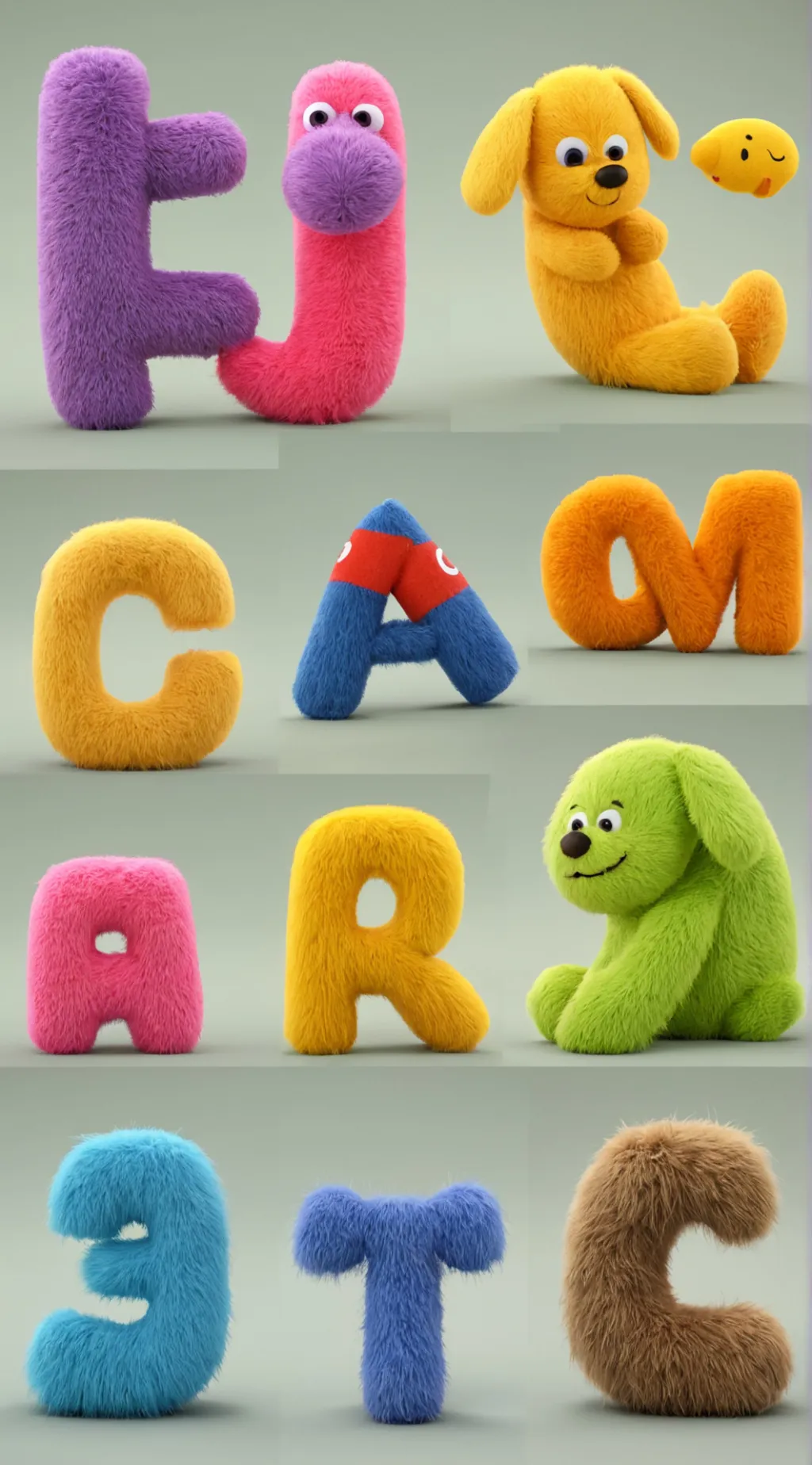 ai character: Alphabet  background