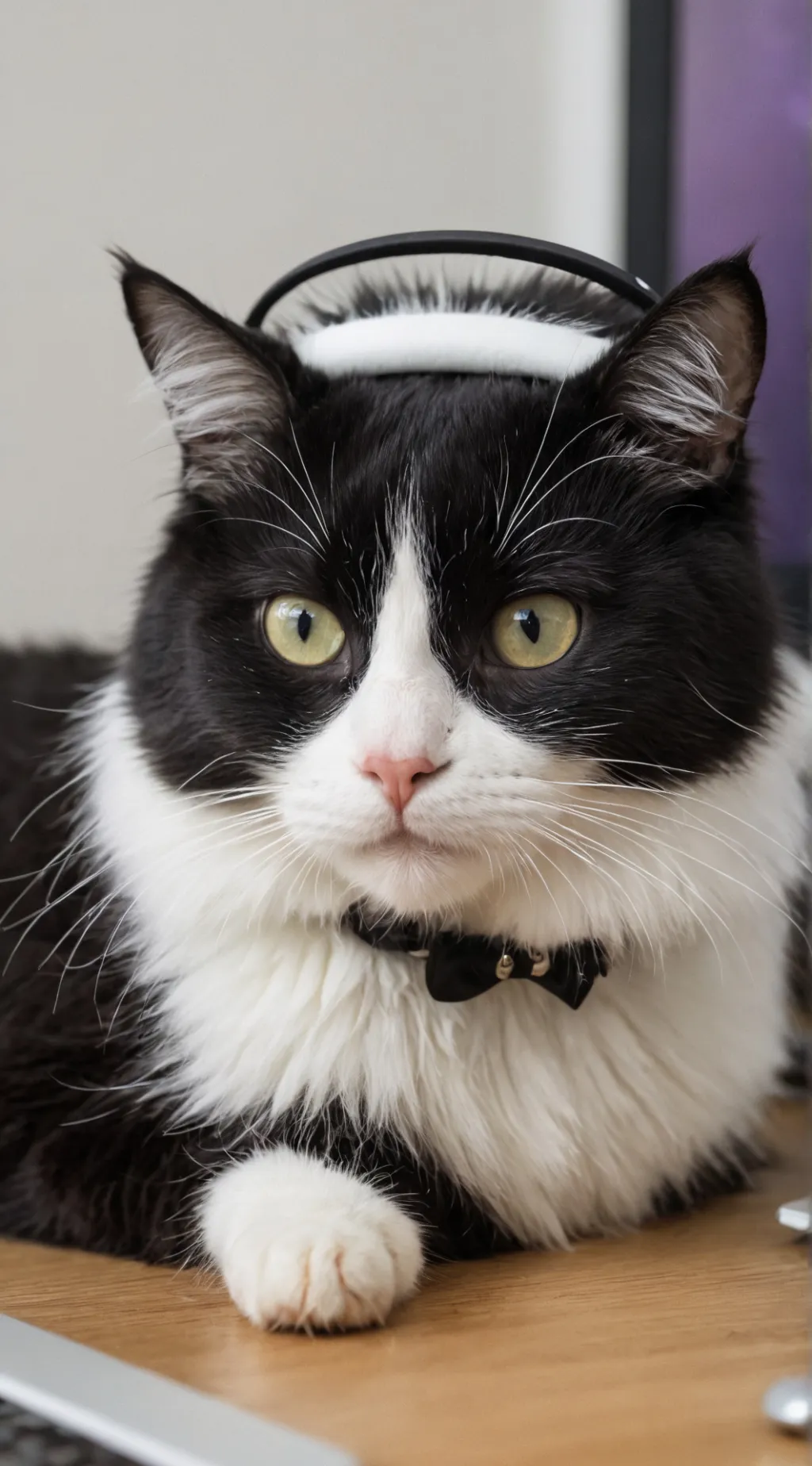 ai character: Tuxedo background