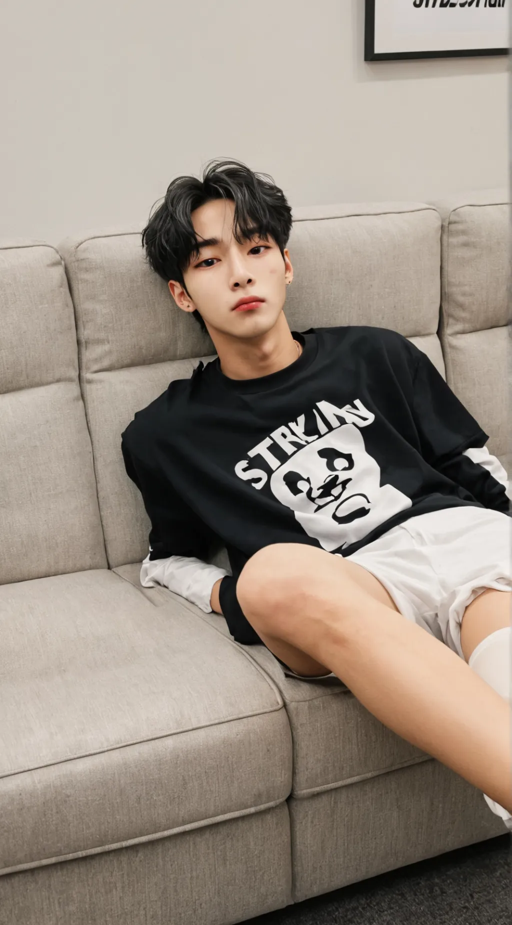 ai character: hurt i.n background