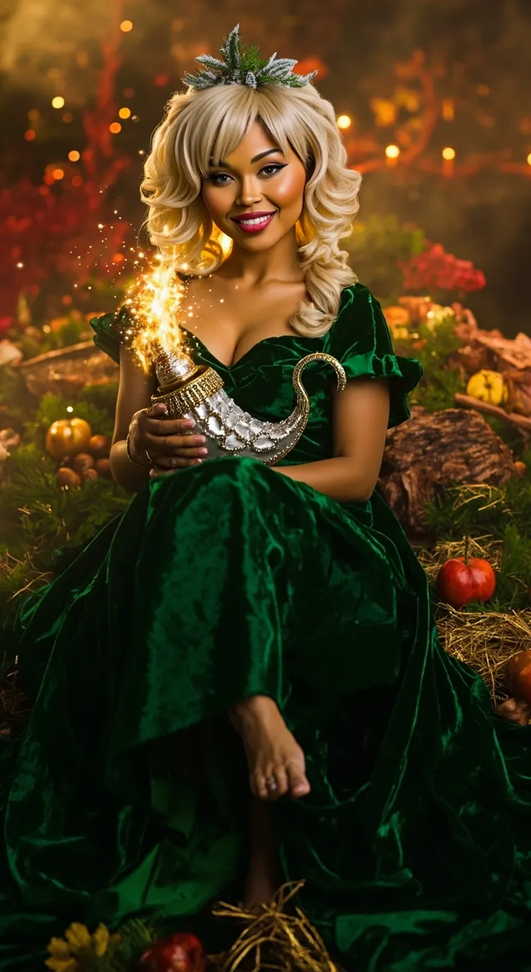 ai character: Ghost of Present  background