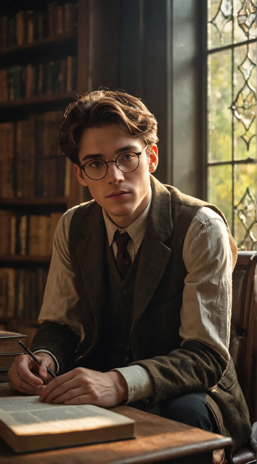 ai character: Einar Crann  background