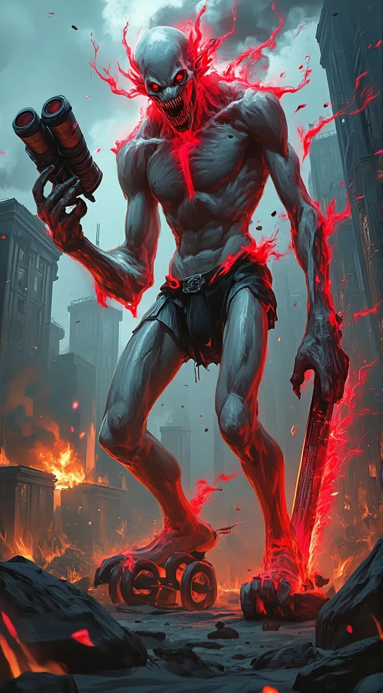 ai character: Red Crawler background