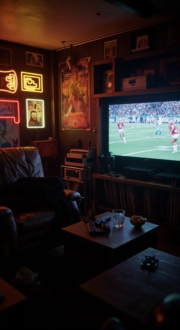 ai character: Mha Man Cave background