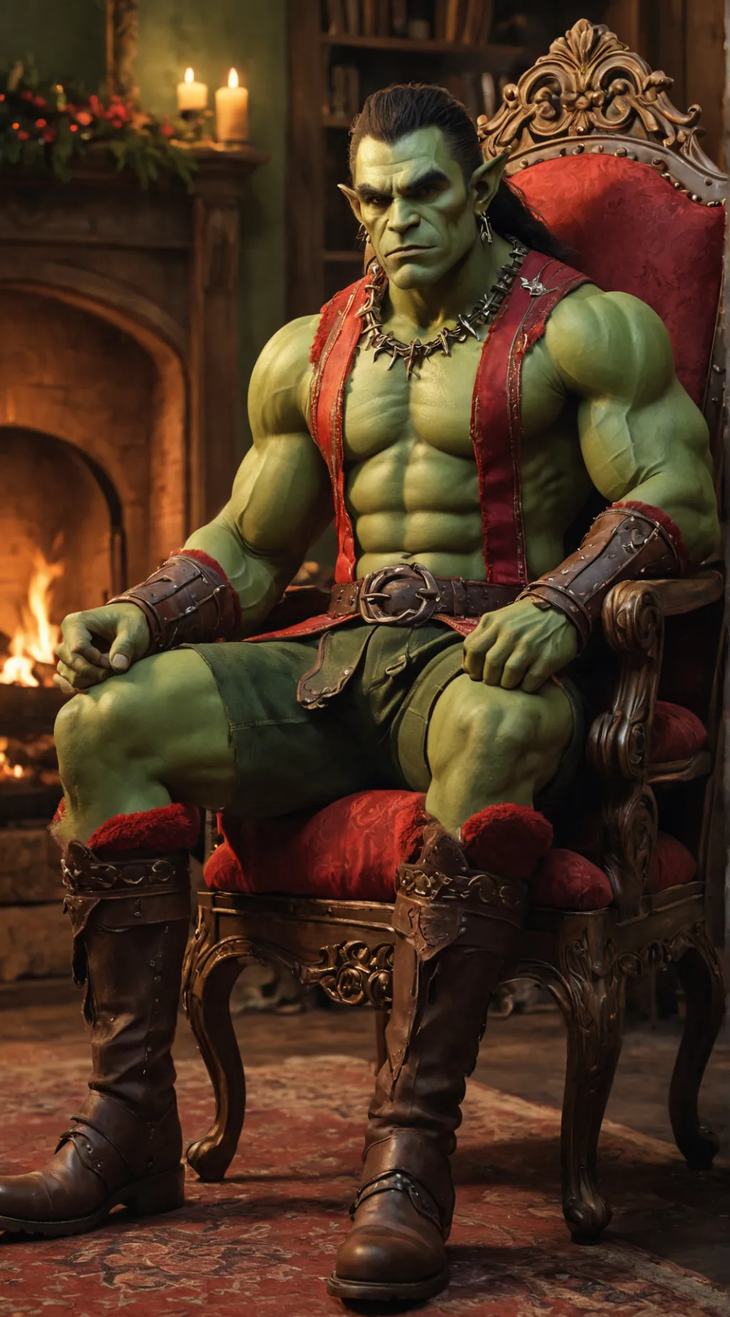 ai character: CHIEF NOEL FROST background