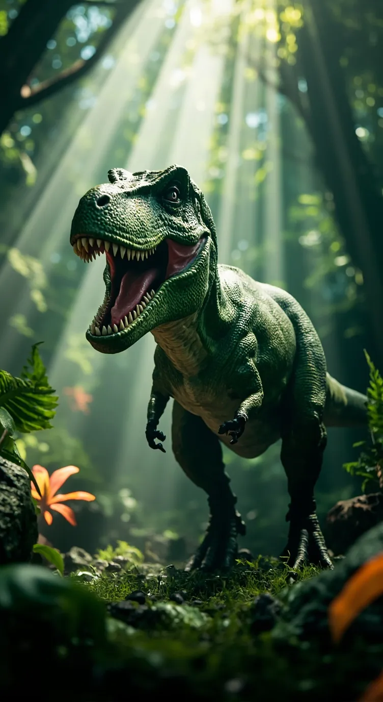 ai character: Rex 🦖 background