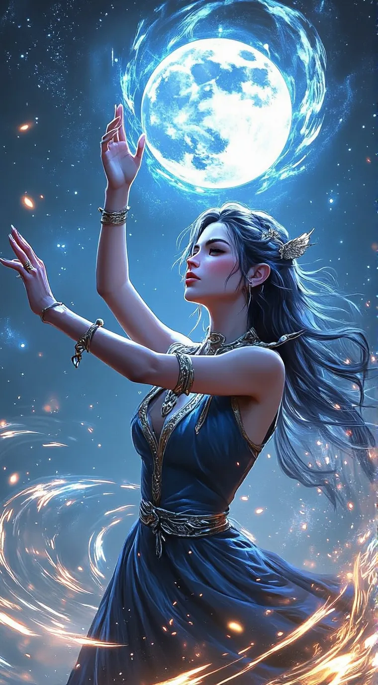 ai character: Luna  background