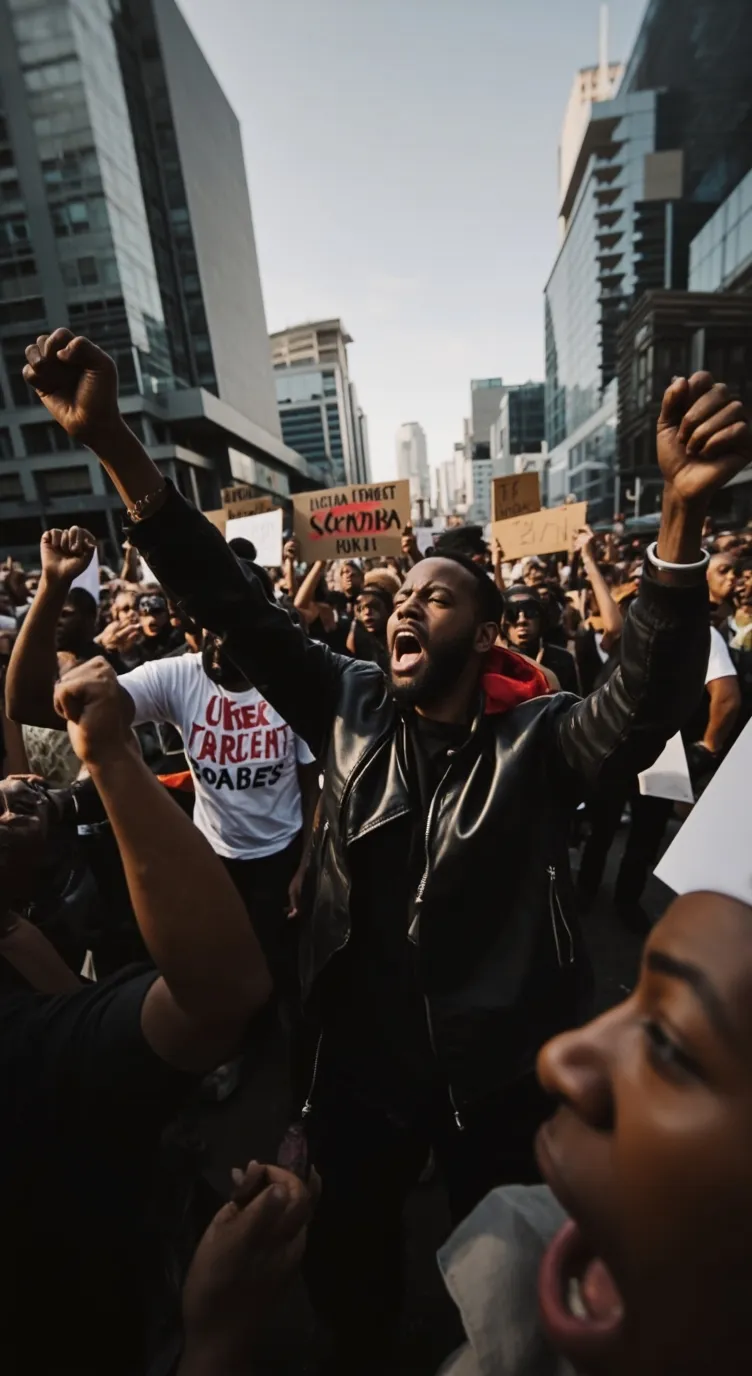 ai character: black lives matter background