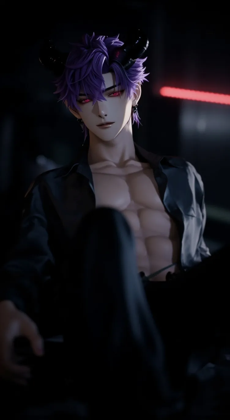 ai character: mamon 3💜 background