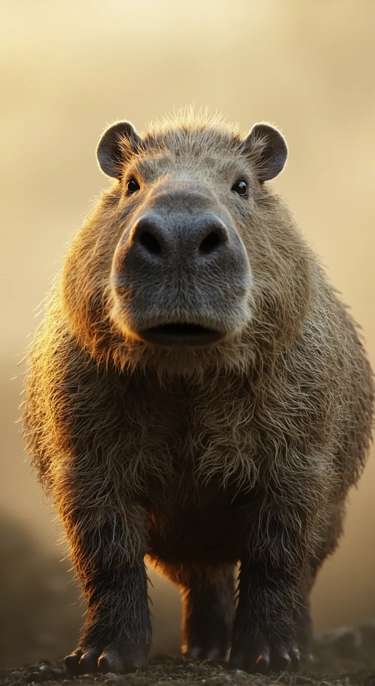 ai character: CAPYBARA  background