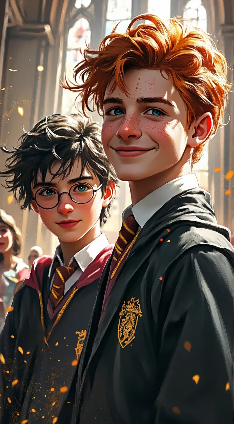 ai character: Harry  ron background