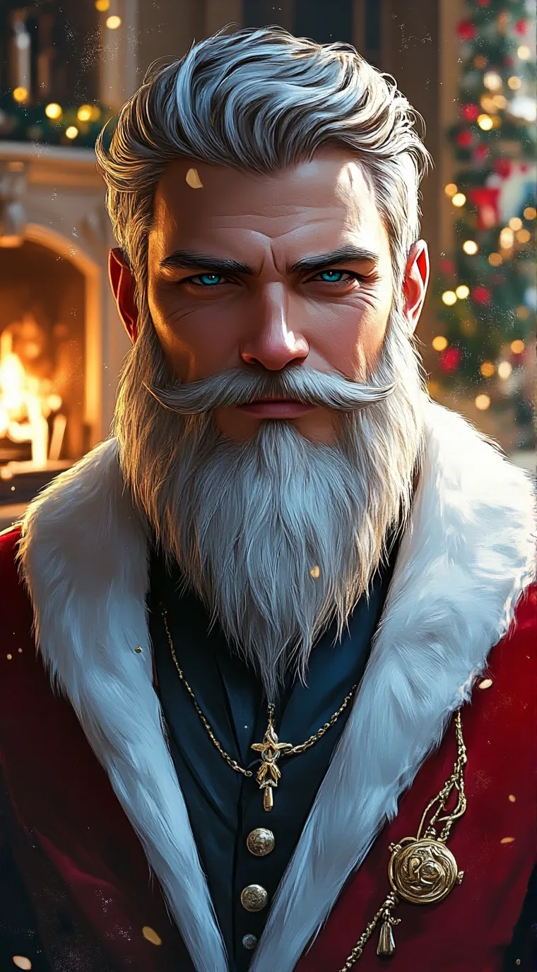 ai character: 🎅🏻 Père Noël 🎅🏻 background