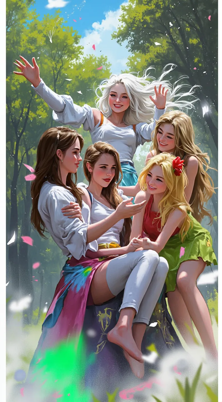 ai character: Five goddesses background