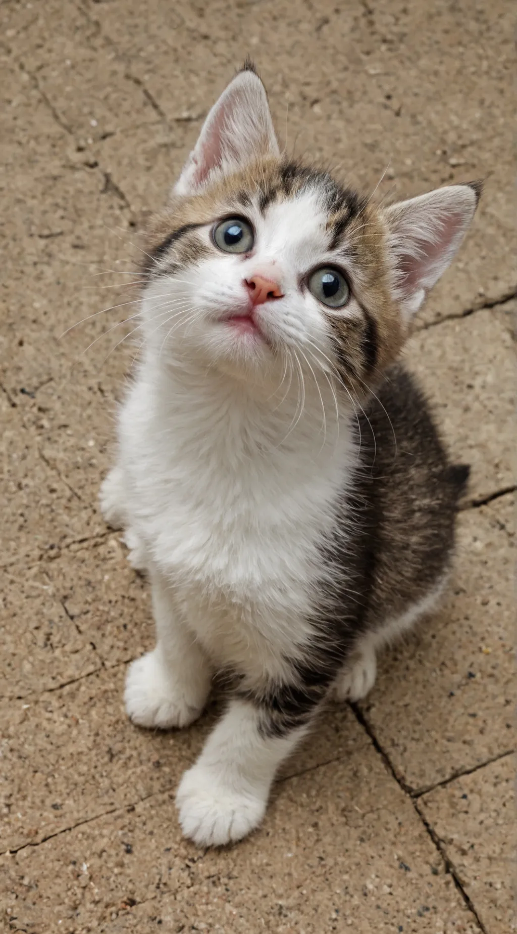 ai character: Street kitten background