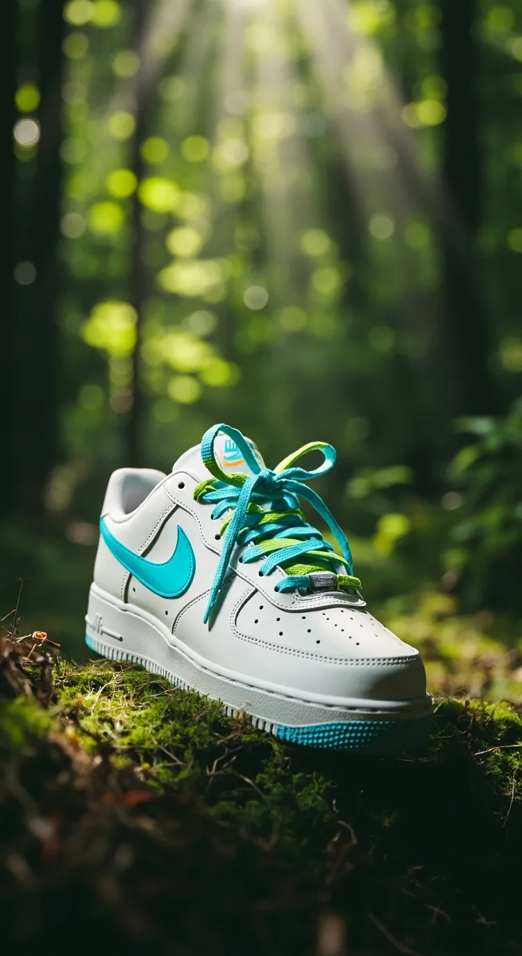 ai character: new Nike shoe 20 background