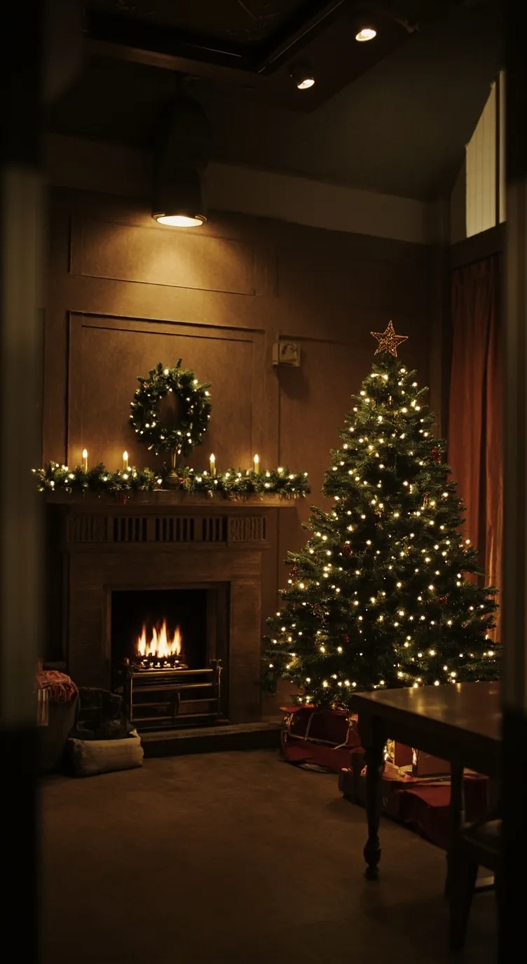 ai character: Merry Christmas  background