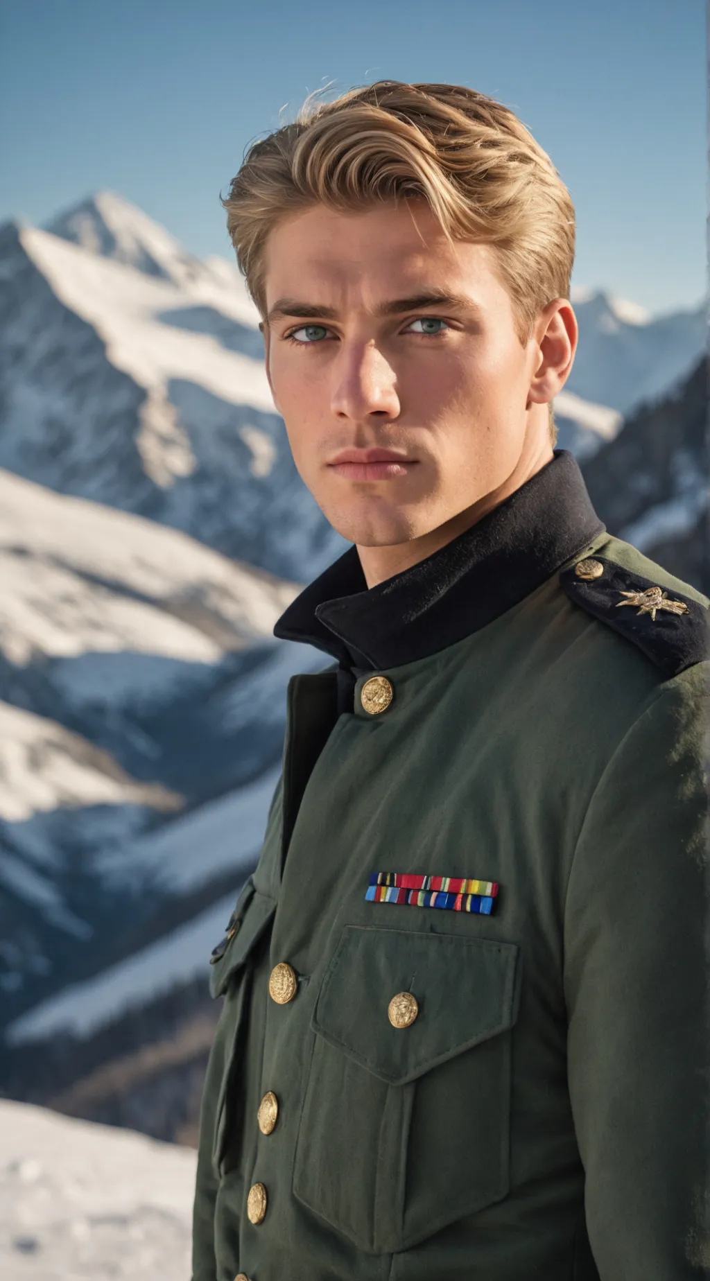 ai character: Aspen Claus  background