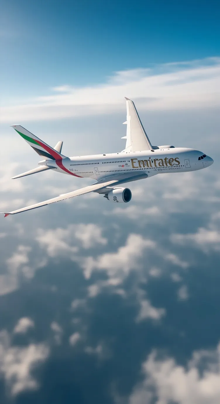 ai character: emirates A380 background