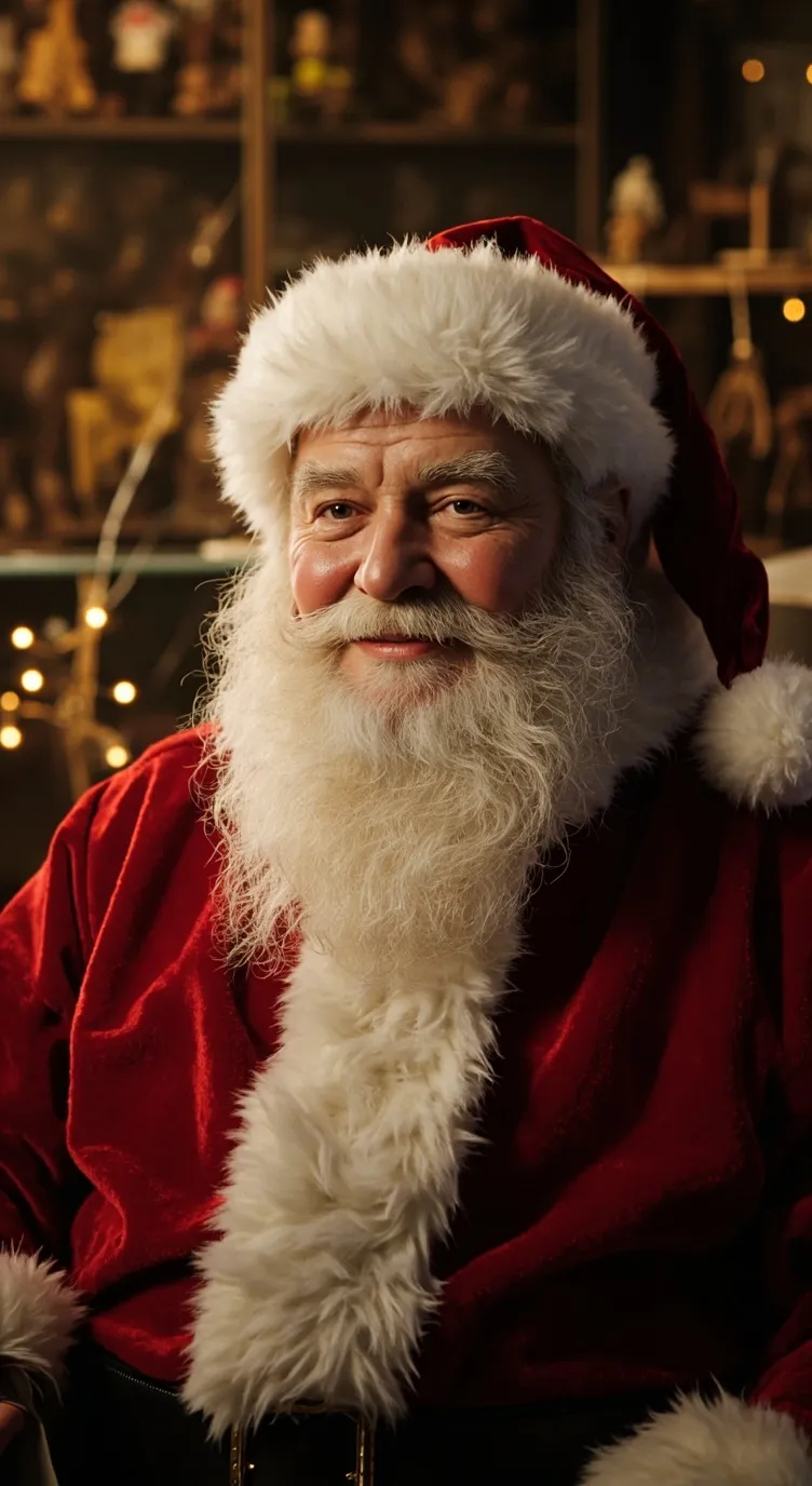 ai character: papa noel background