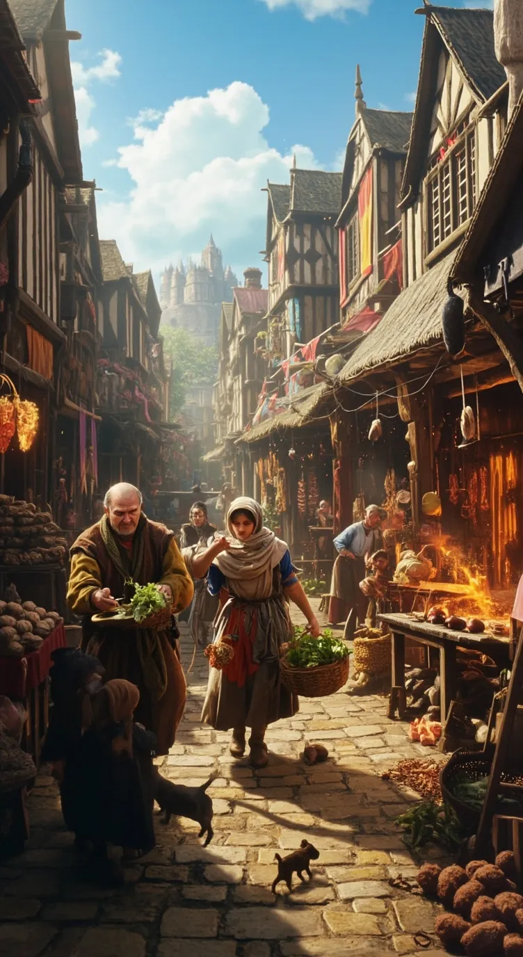 ai character: средневек background