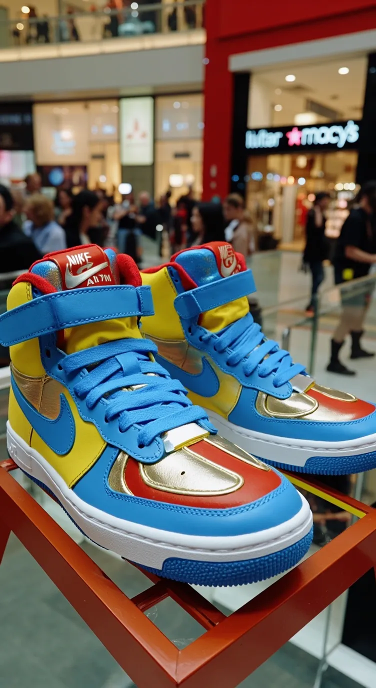 ai character: new Nike shoe 21 background