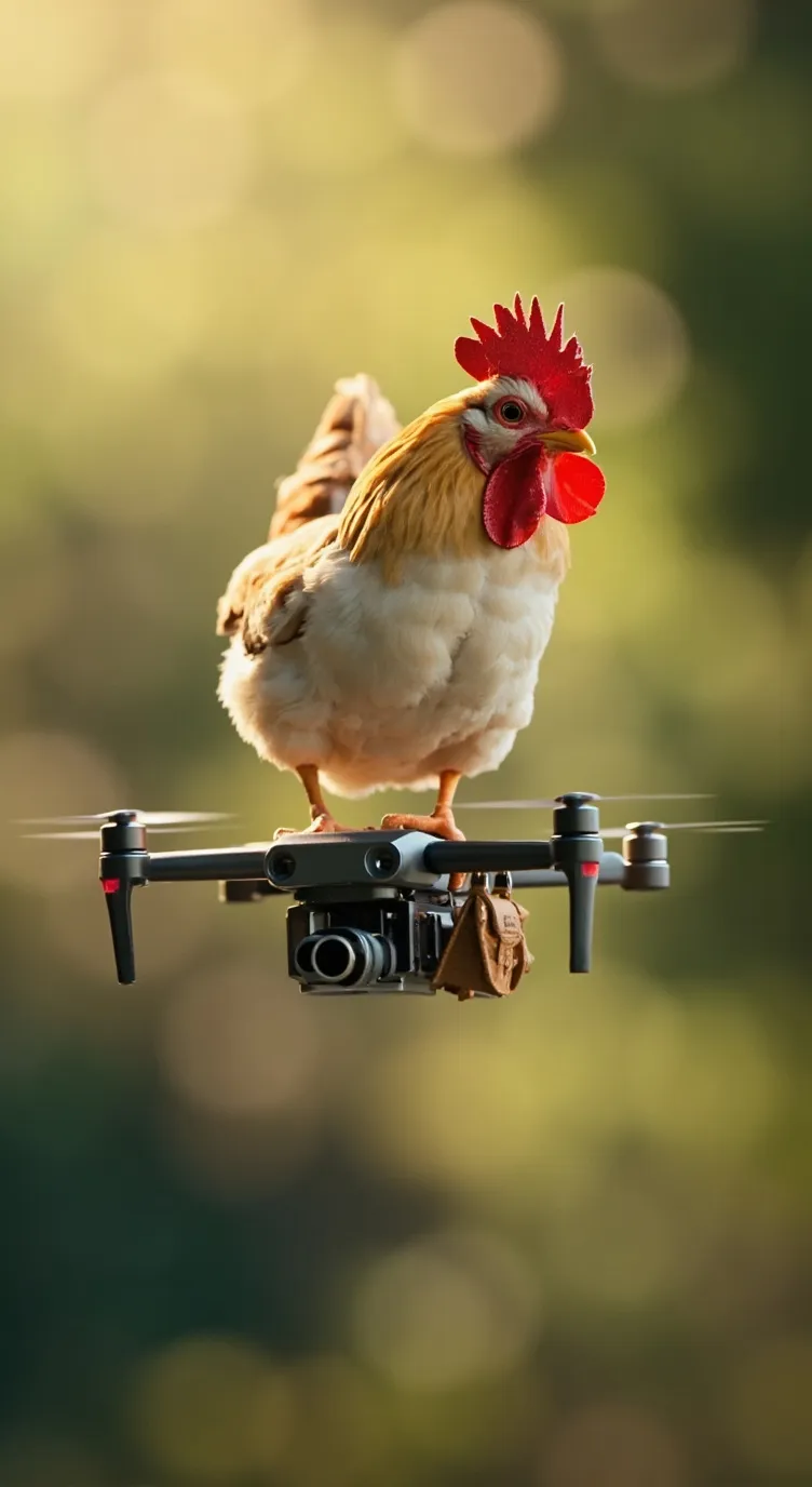 ai character: chicken World job  background