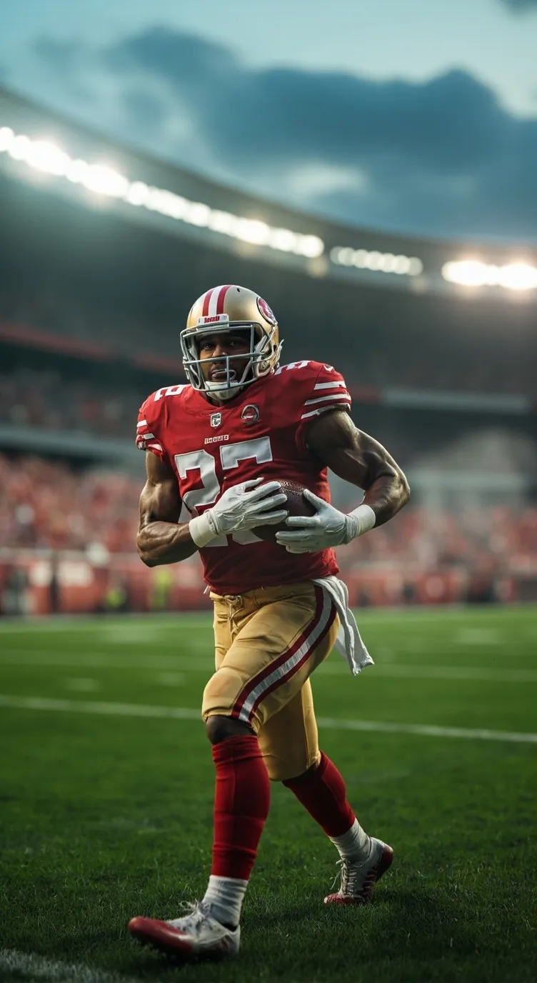 ai character: 49ers football background