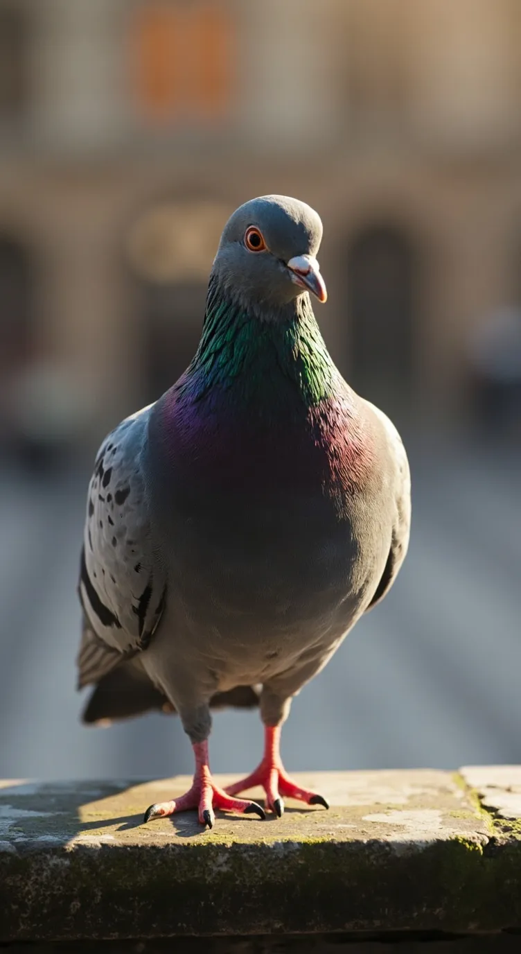 ai character: Pigeon  background