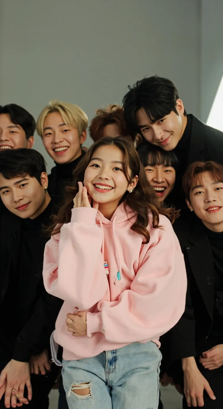 ai character: Stray kids baby background