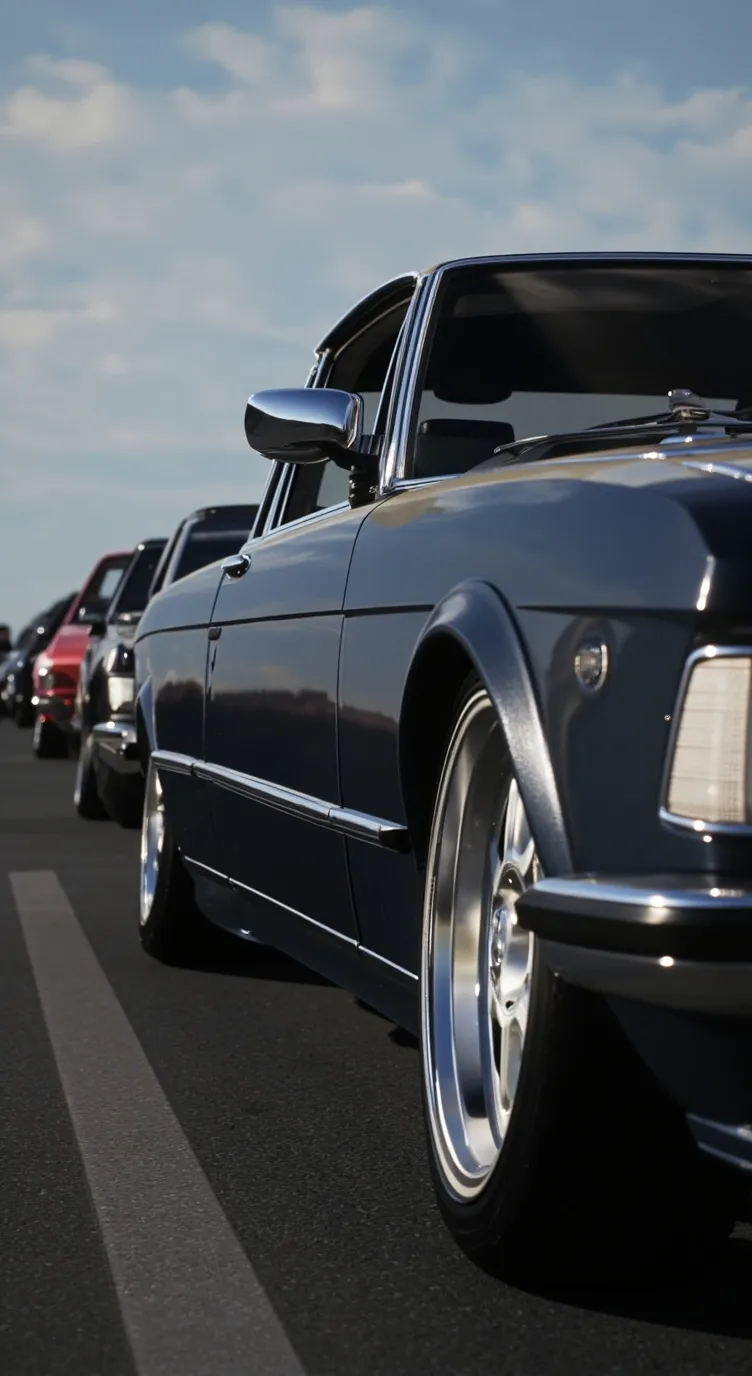 ai character: Car meet background