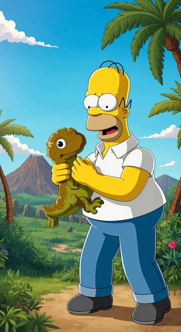 ai character: Homer daycare  background