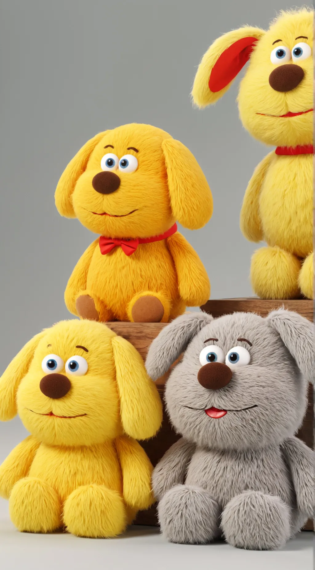 ai character: 4 dogs🐶🐶🐶🐶 background