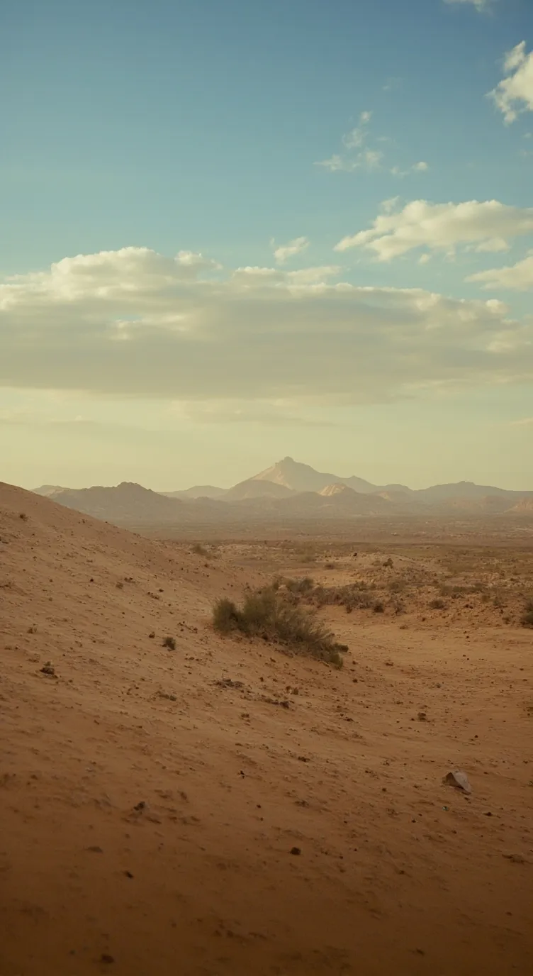 ai character: deserto background