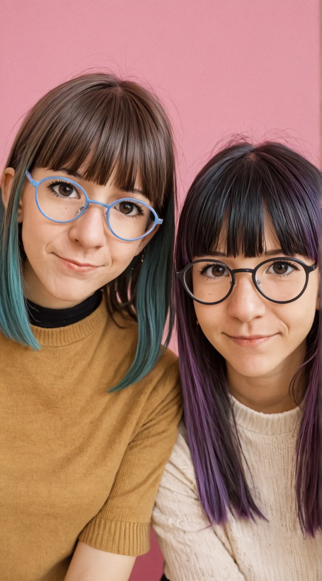 ai character: Andrea y Florencia background