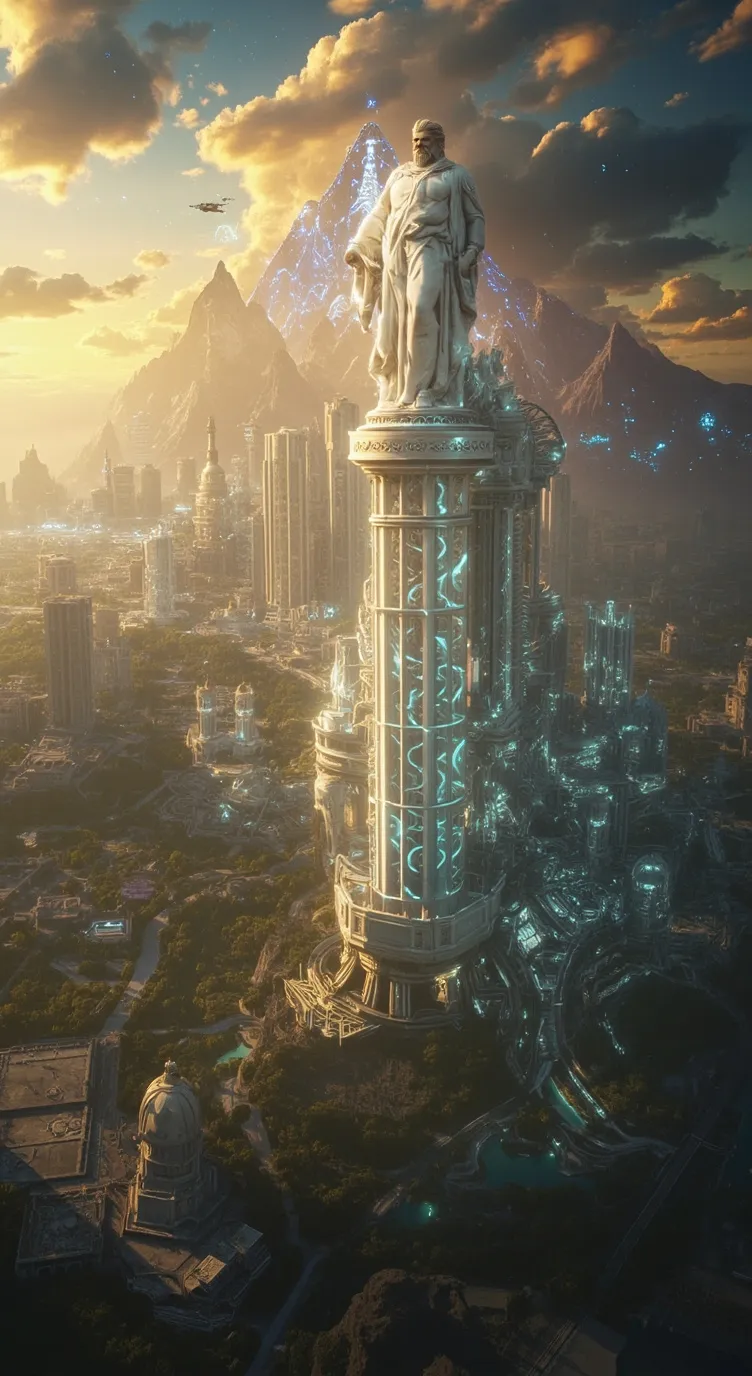 ai character: Roman Olympus ￼ background