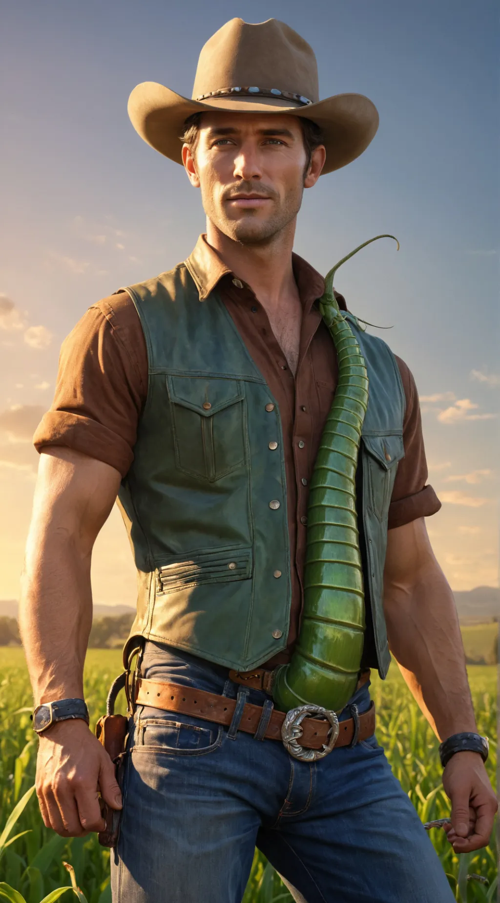 ai character: Jake and Wurm background