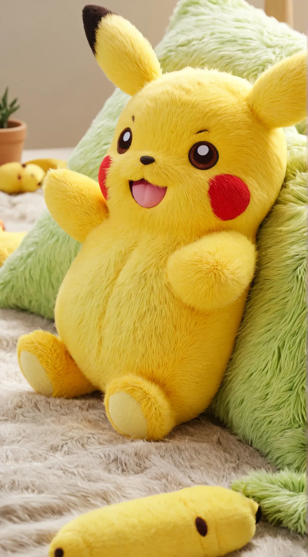 ai character: Pickachu big belly background