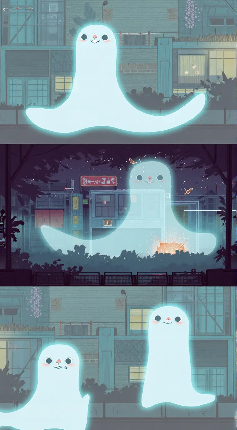 ai character: ghost background