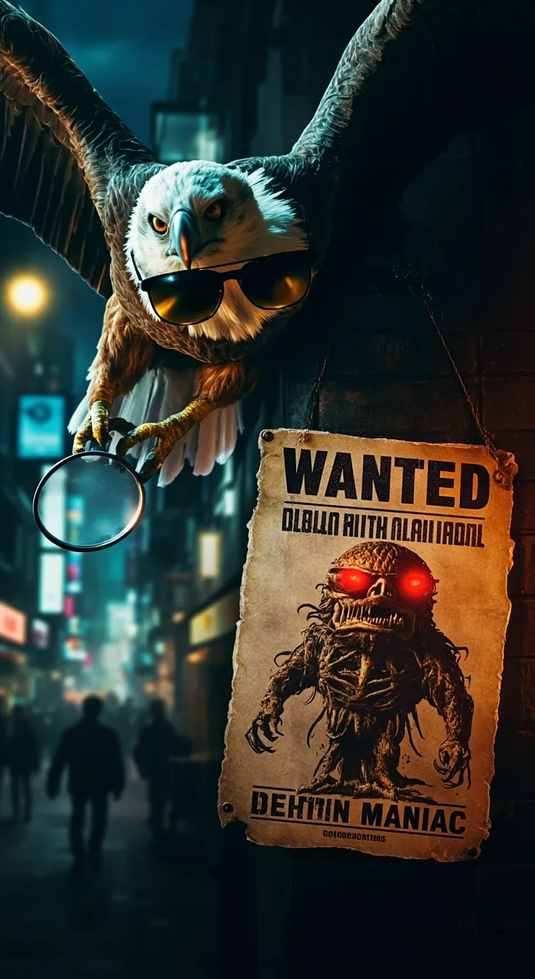 ai character: Detektiv Eagle background