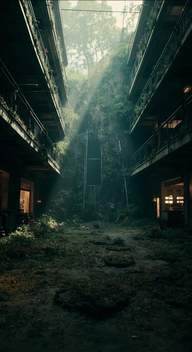 ai character: Abandoned mall(fix background