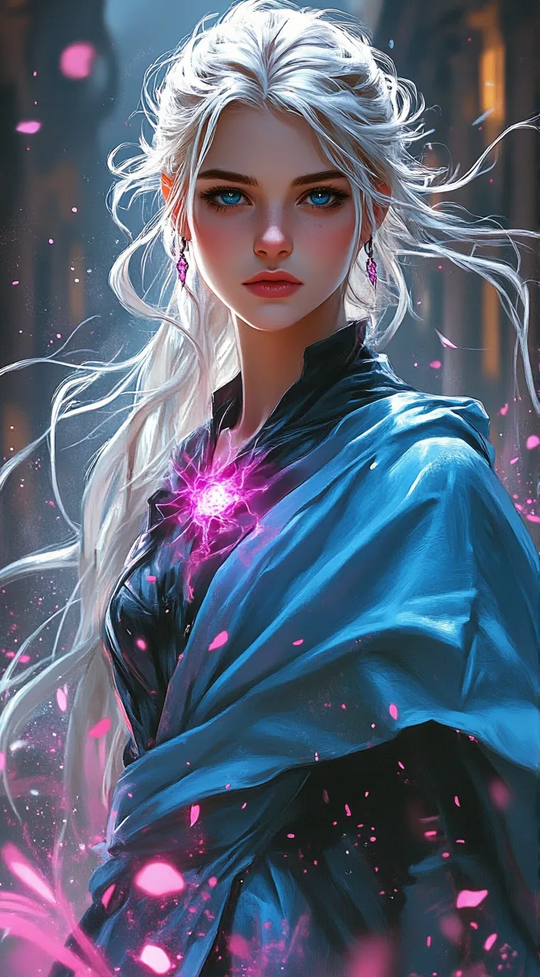 ai character: ￼ Scarlet background