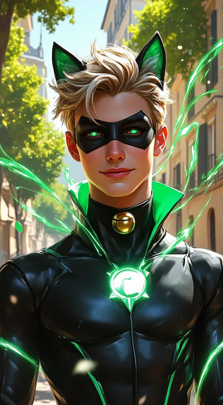 ai character: Cat Noir background