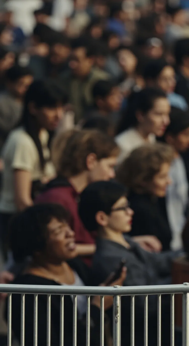 ai character: katseye meeting background