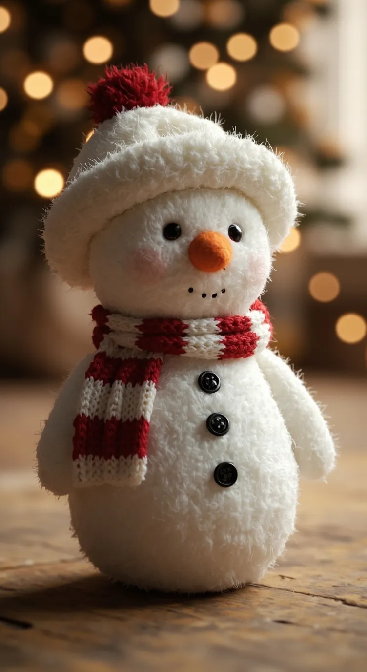 ai character: ☃️Plushie 🎄 background