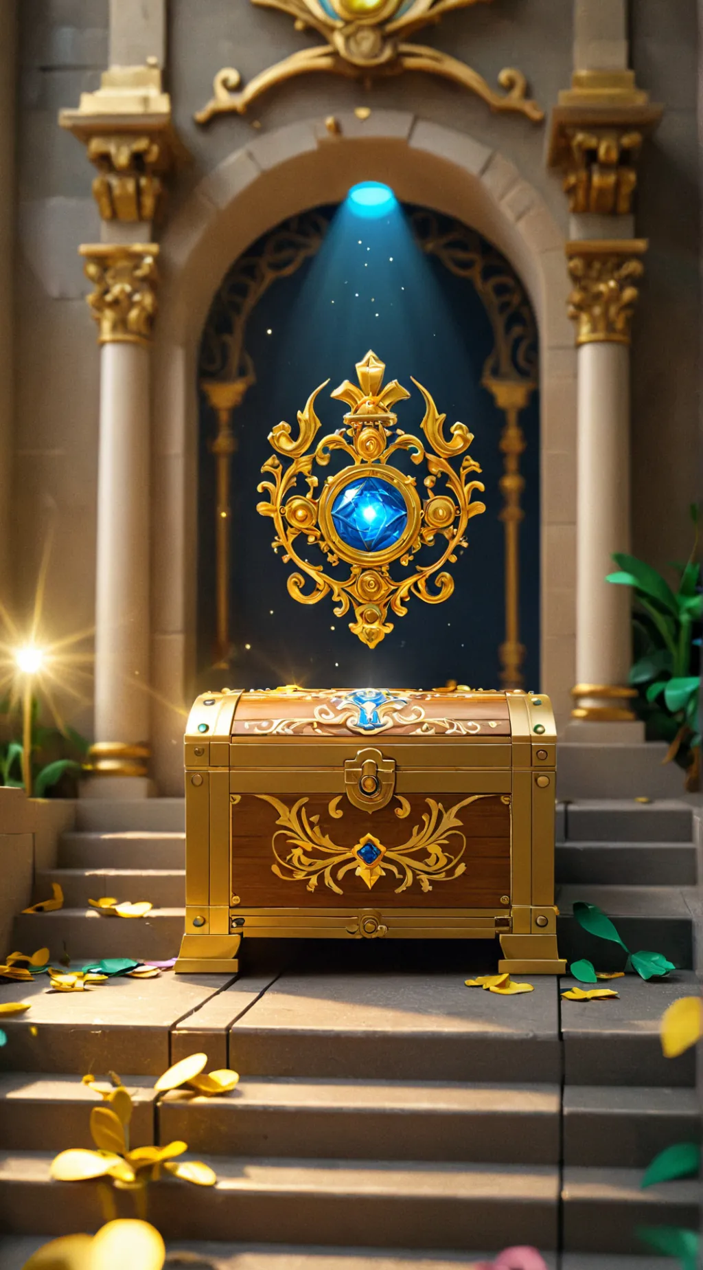 ai character: Chest background