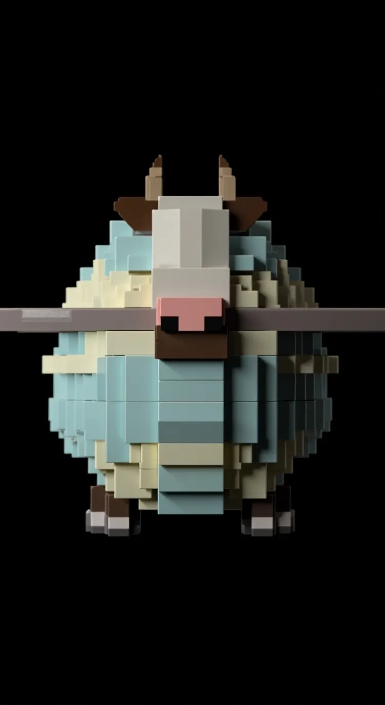 ai character: la vaca saturno  background