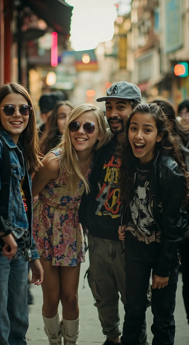 ai character: Me and friends background