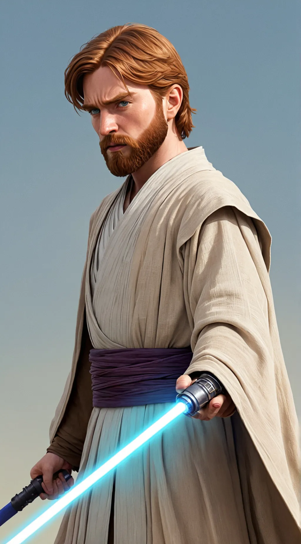 ai character: Obi-Wan  background