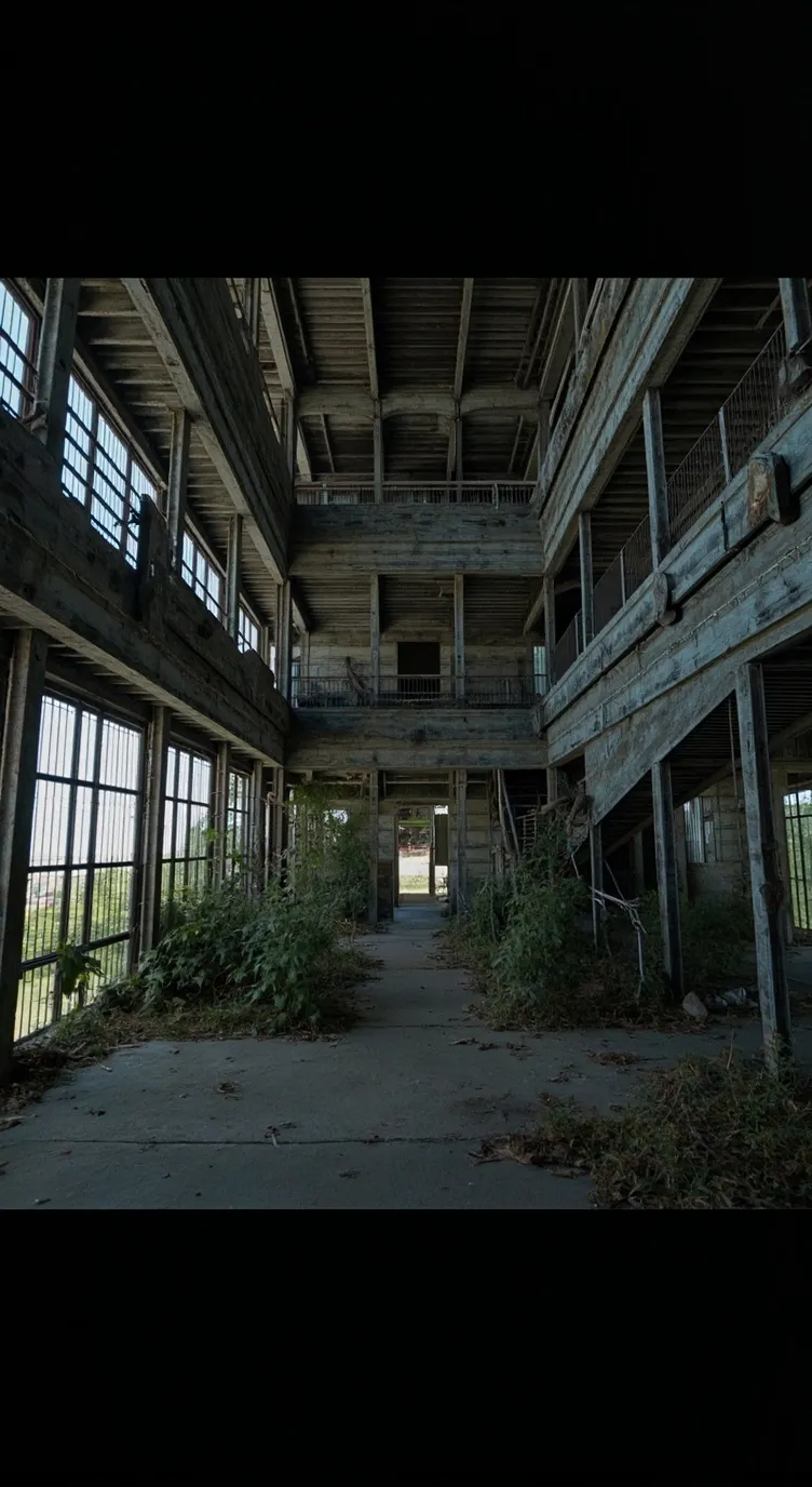 ai character: Abandoned house background